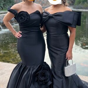 Terani Couture 251E4272 - Ruffles Asymmetric Trumpet Evening Dress